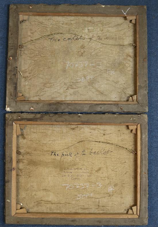 A .Roland Knight (fl.1810-1840) The Pick of the Basket and The Catch of the Season, 14 x 18in. unframed